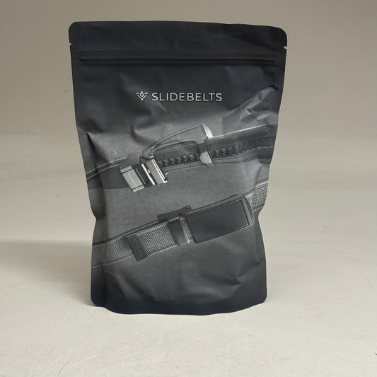 SLIDEBELTS Black Canvas Belt Strap (Without Buckle)