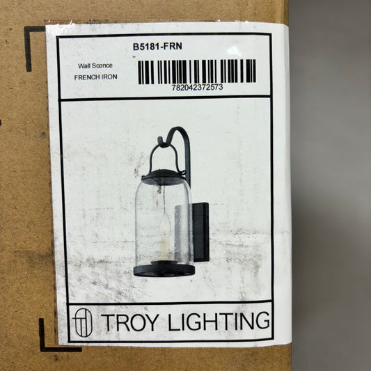 HUDSON VALLEY Lighting Group Napa County Wall Sconce Seedy Glass/Black B5181-FRM