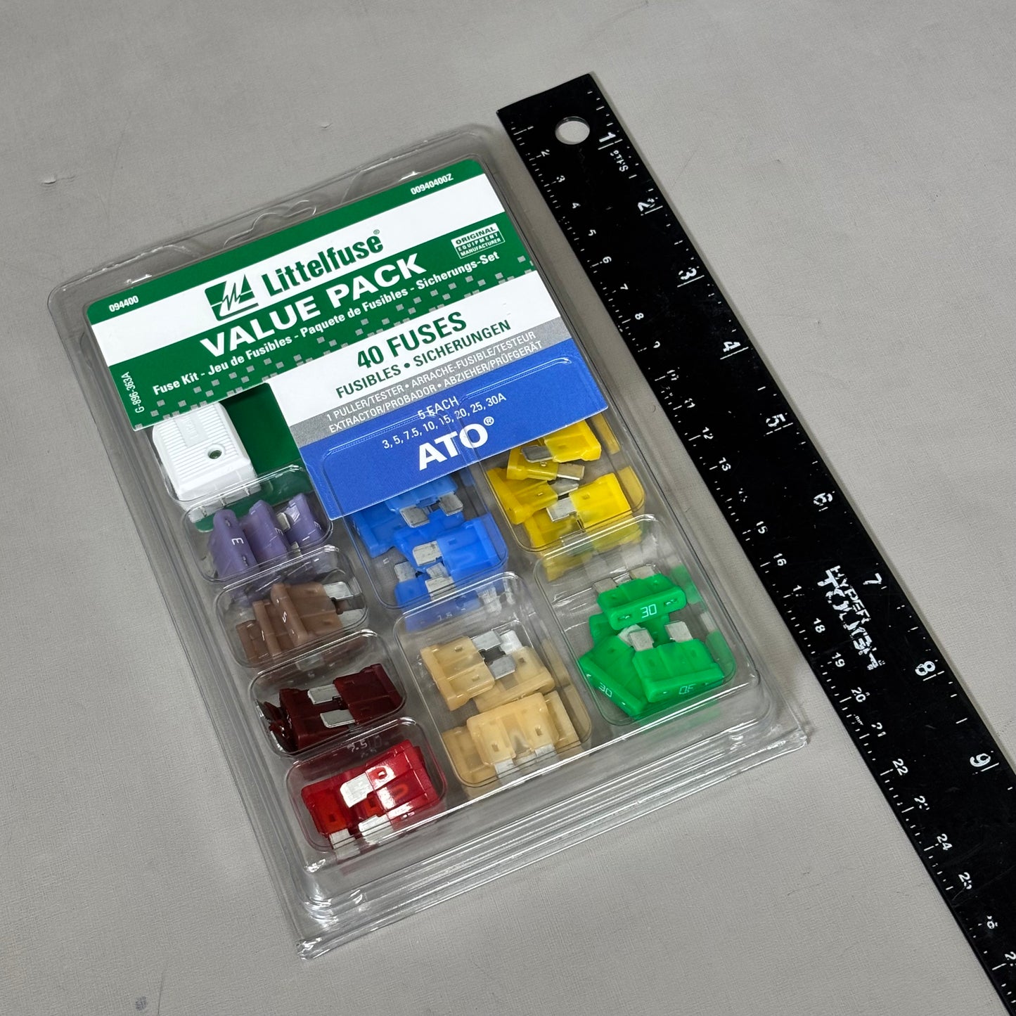 LITTLE FUSE (40 PIECE) Value Pack Various AMP ATO 32V Multicolor 00940400Z