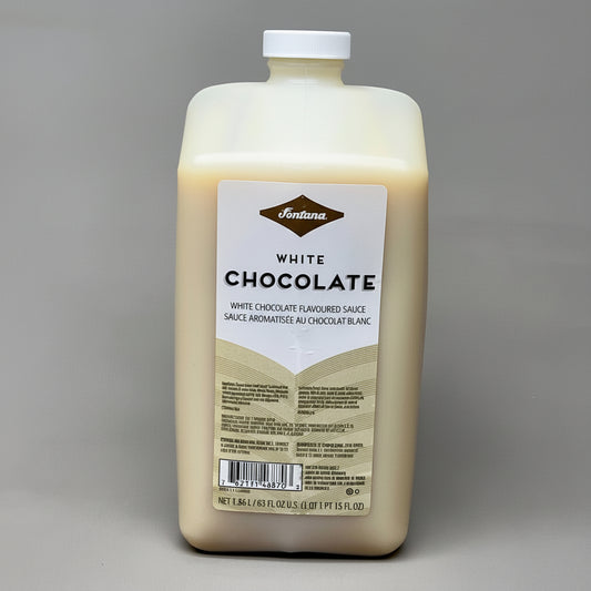 ZA@ STARBUCKS (4 PACK) Fontana White Chocolate Flavored Sauce 1.86 Liter BB 03/26 C
