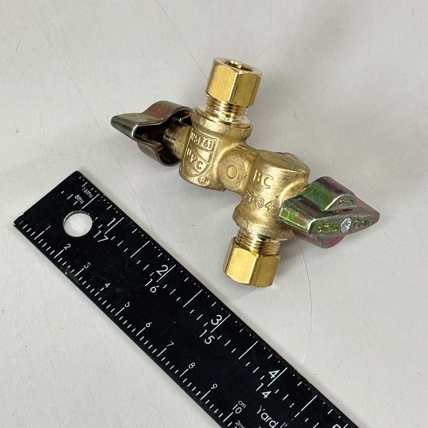 BRASS CRAFT KT Dual Shut-Off Outlet Stop 1/2" NOM 3/8" OD KTBRPX1901DVXR