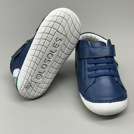 OLD SOLES Baby Rainbow Champster Leather Shoe Sz 20 US 4 Petrol/Snow/Jade/Gris #4091