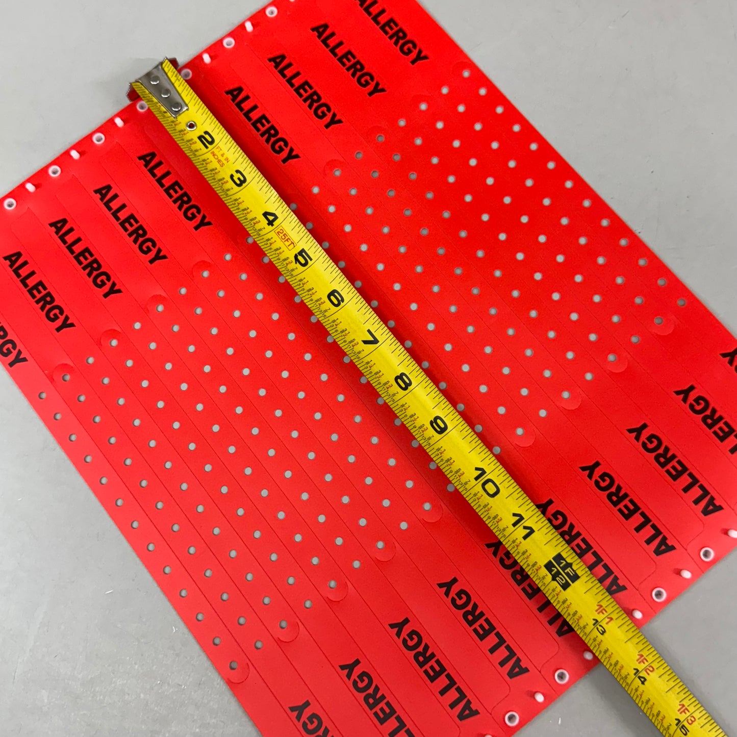 PDC (500 PC) Alert Wrist Band Narrow Bracelets Allergy Red 5065E-16-PDM