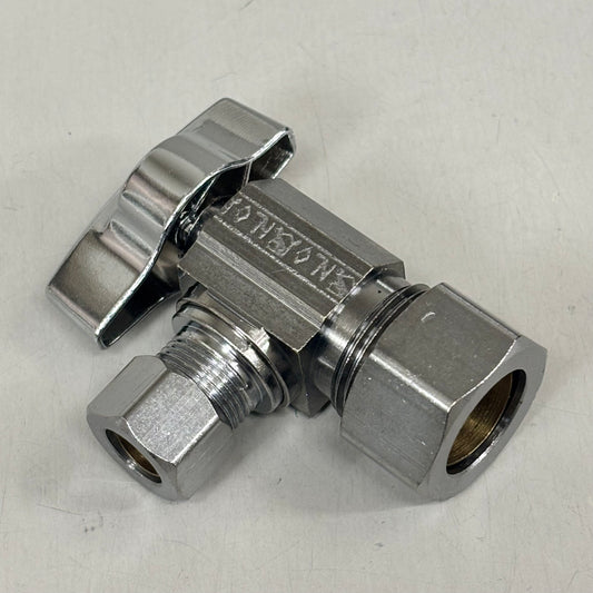 ZA@ BRASSCRAFT (10 PACK) 1/4 Turn Angle Ball Stop 1/2" NOM COMP In X 3/8" OD COMP Out KTCR19XC