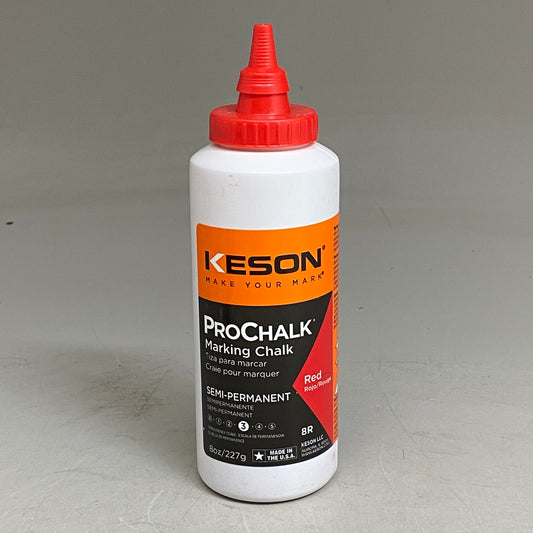 KRAFT TOOL CO (3 Pack) Glo-Red Chalk 8 oz. GG305