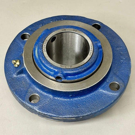 ROYERSFORD Type E Piloted Flange Bearings 2-7/16" Non-Expansion Blue 20-06-0207