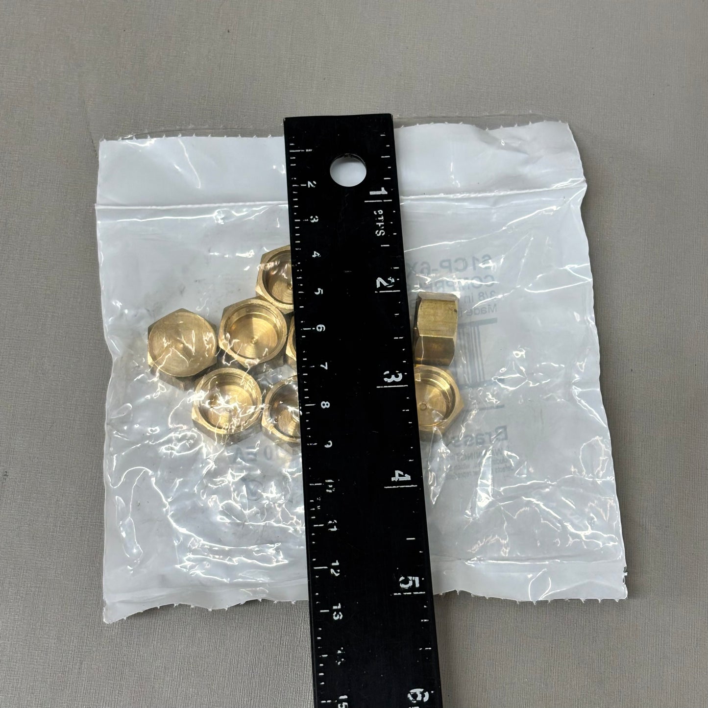 BRASS CRAFT (2 PACK, 10 CAPS EACH) Compression Cap 3/8" OD Tube Brass 61CP-6X