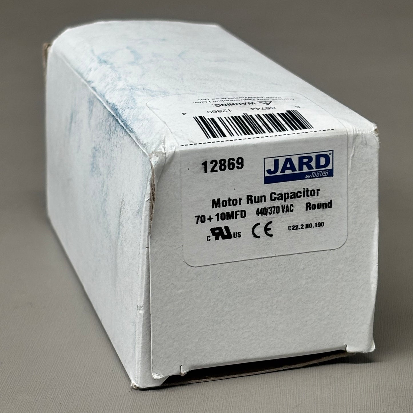 MARS JARD Dual Section 440/370 Volt Round 70/10 MFD Capacitor Aluminum 12869