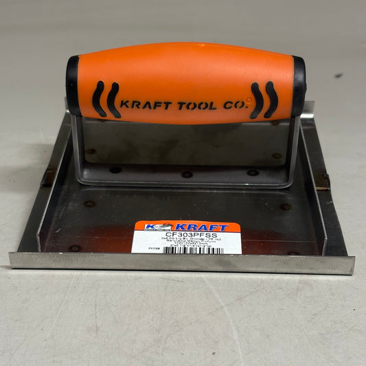 KRAFT TOOL CO Large Closed Bit Stainless Steel Hand Groover with ProForm Handle