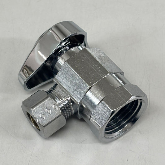 BRASSCRAFT (2 PACK) 1/4 Turn Angle Stop 1/2" FIP In X 3/8" OD COMPR Out G2R17XC