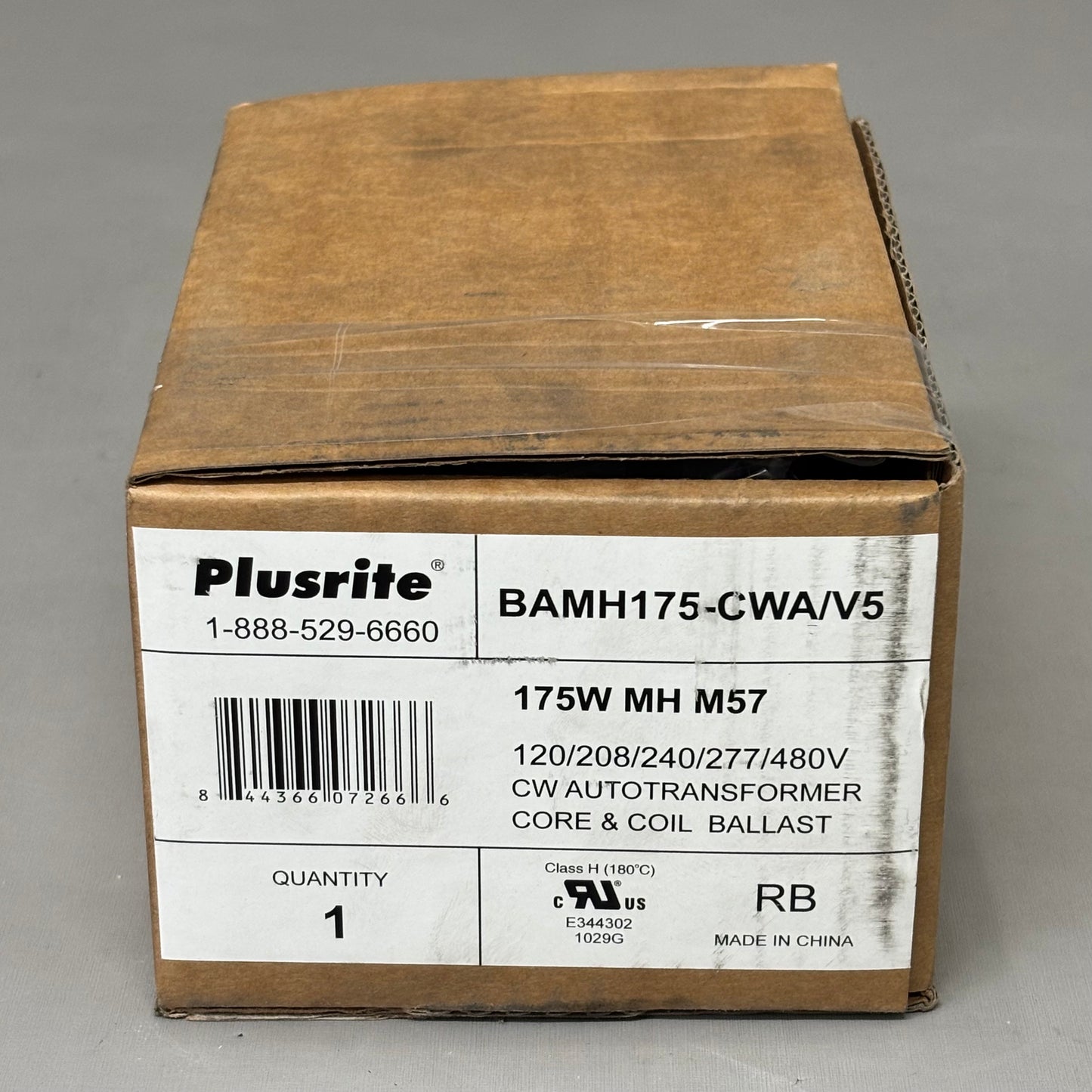 PLUSRITE Probe Start Metal Halide Ballast Kit 175 Watt M57 5 Tap BAMH175-CWA/V5