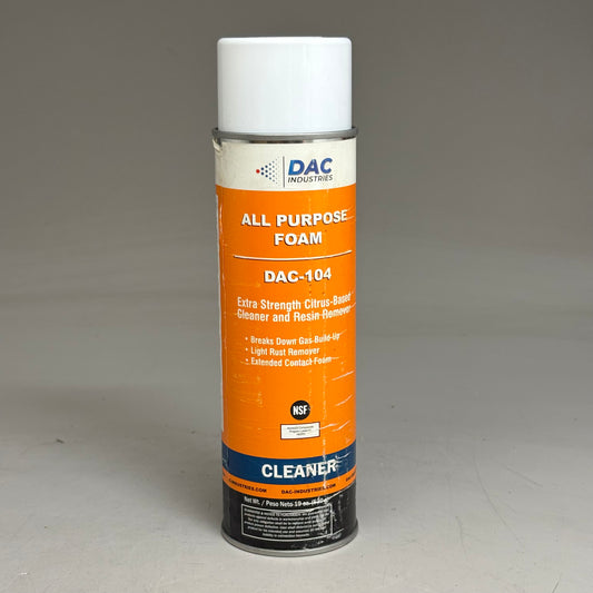 DAC INSUSTRIES (10 Pack) All Purpose Foam Citrus Based Cleaner (Cosmetic Damage)