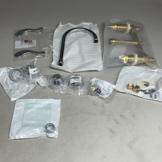 CHICAGO FAUCETS Deck Mounted Manual Ecast Sink Faucet 8" centers 5 1/4" sprout