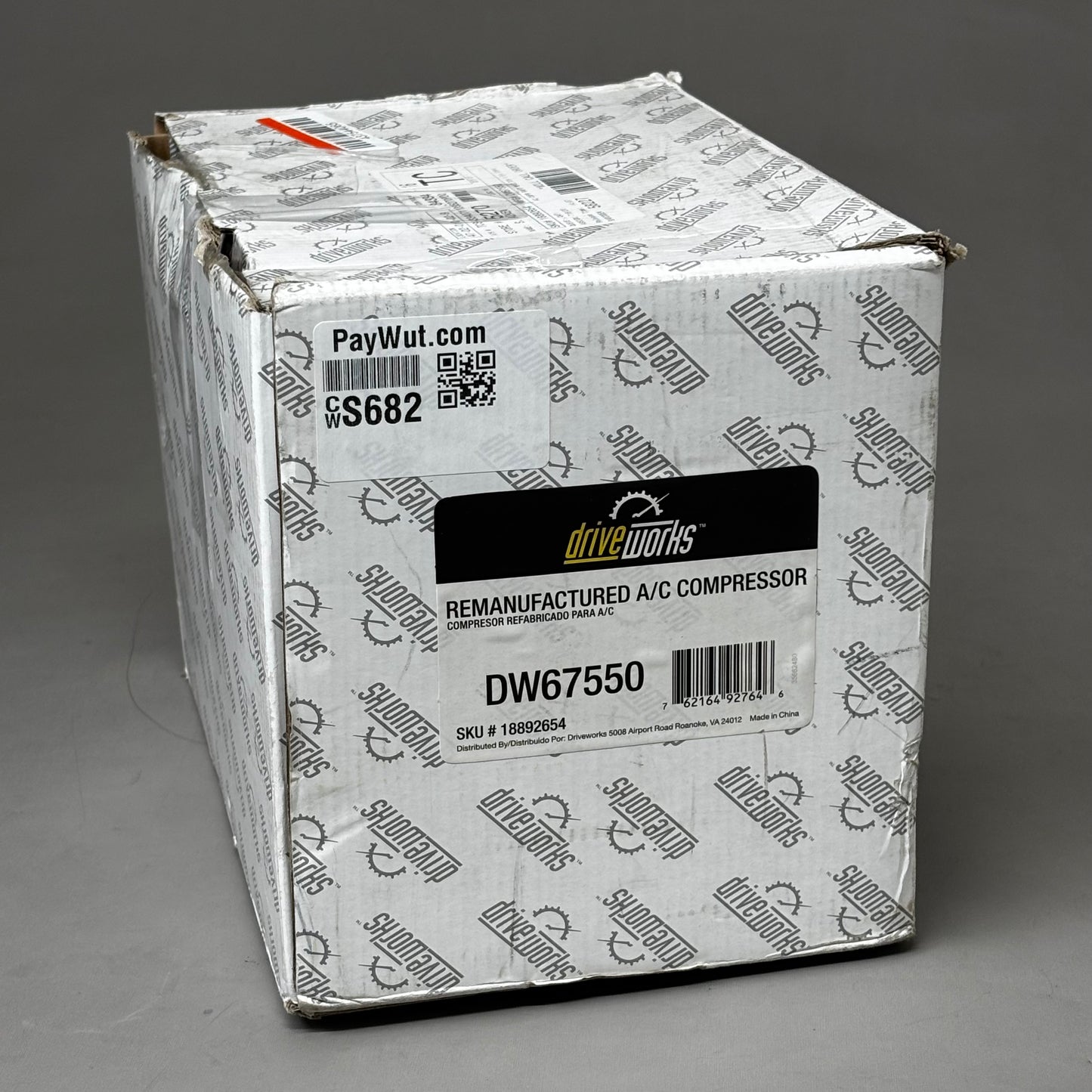 DRIVE WORKS A/C Compressor DW67550 (Remanufactured)