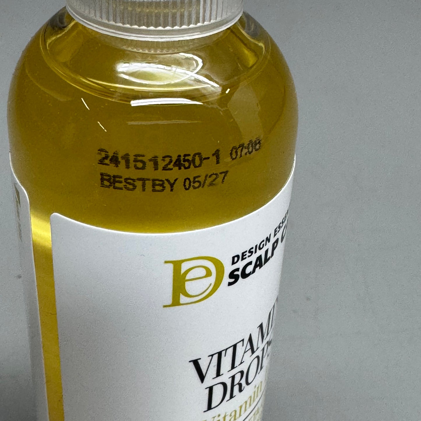 DESIGN ESSENTIALS (2 PK) Vitamin Drops For Skin & Scalp Vitamin E 4 fl oz BB 05/27