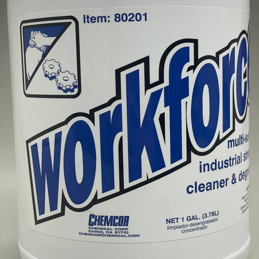 ZA@ CHEMCOR (2 PACK) Workforce Heavy Duty Multi-Surface Cleaner & Degreaser 1 GAL. BB 07/25 80201 (AS-IS)