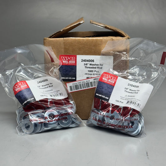 WAL RICH CORP (1000) 3/8 Washer For Threaded Rod 2404006