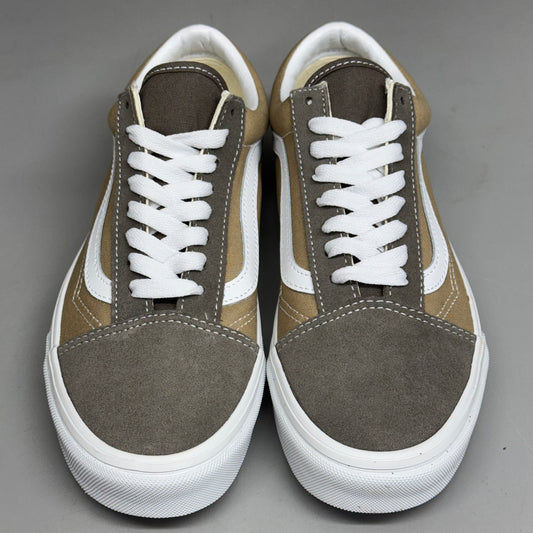 VANS Old Skool Shoe Sz Women's 8.5 Canvas/Suede Block Brown VN000CT8BRO