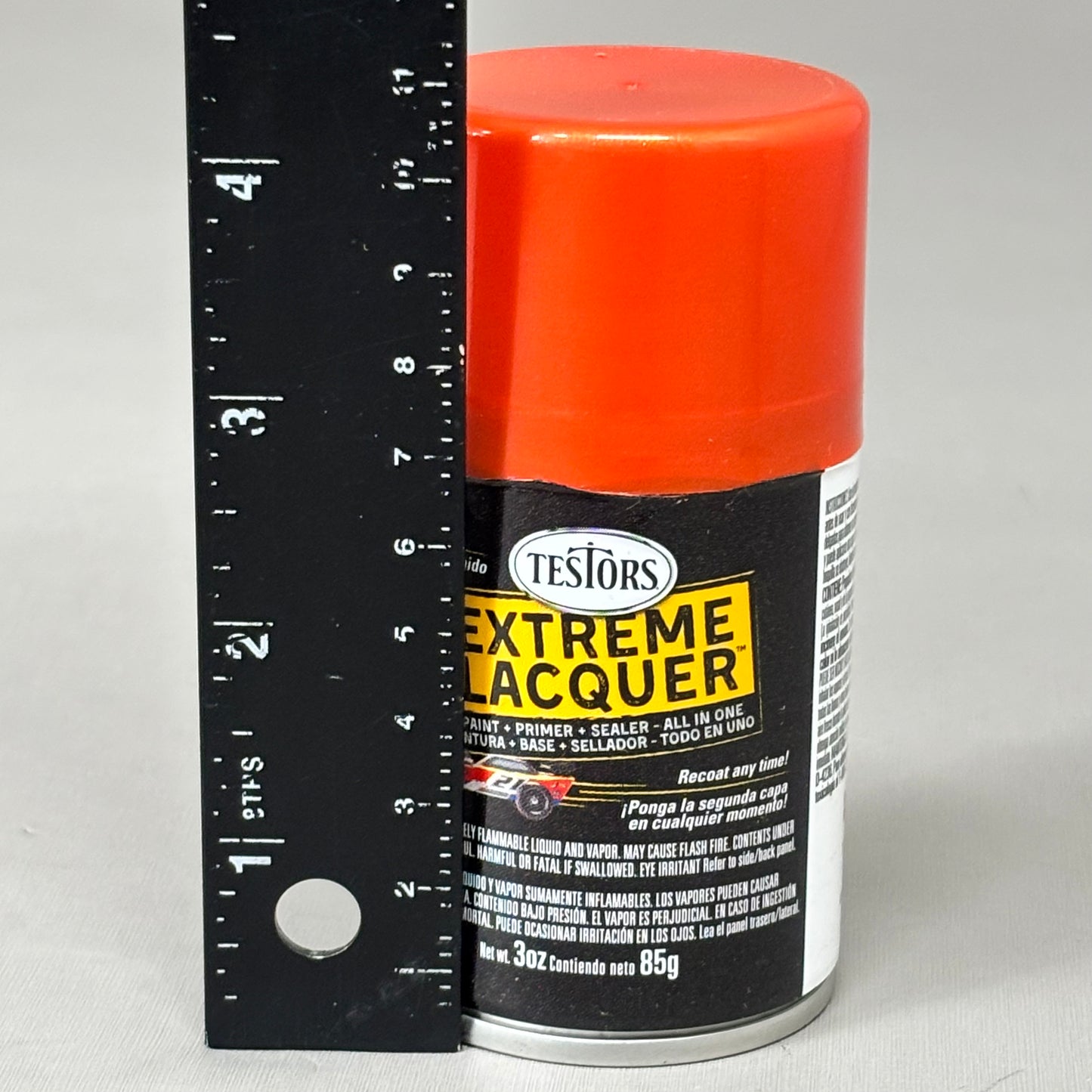 RUSTOLEUM (3 PACK) Lacquer Spray Paint One Coat Flaming Orange 3oz TES1840M
