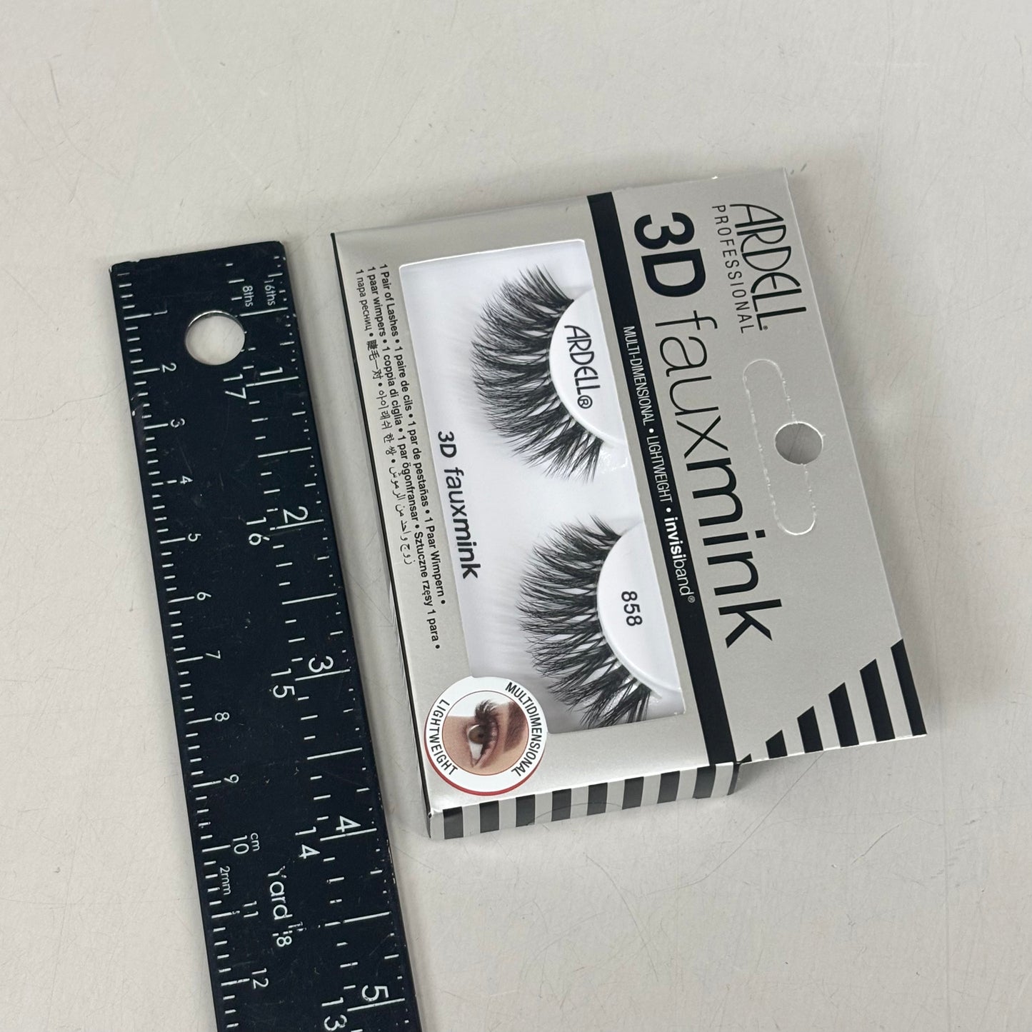 ARDELL (4 PACK, 1 PAIR EACH) 3D Fauxmink Multi-Dimensional Rounded Eyelashes 858