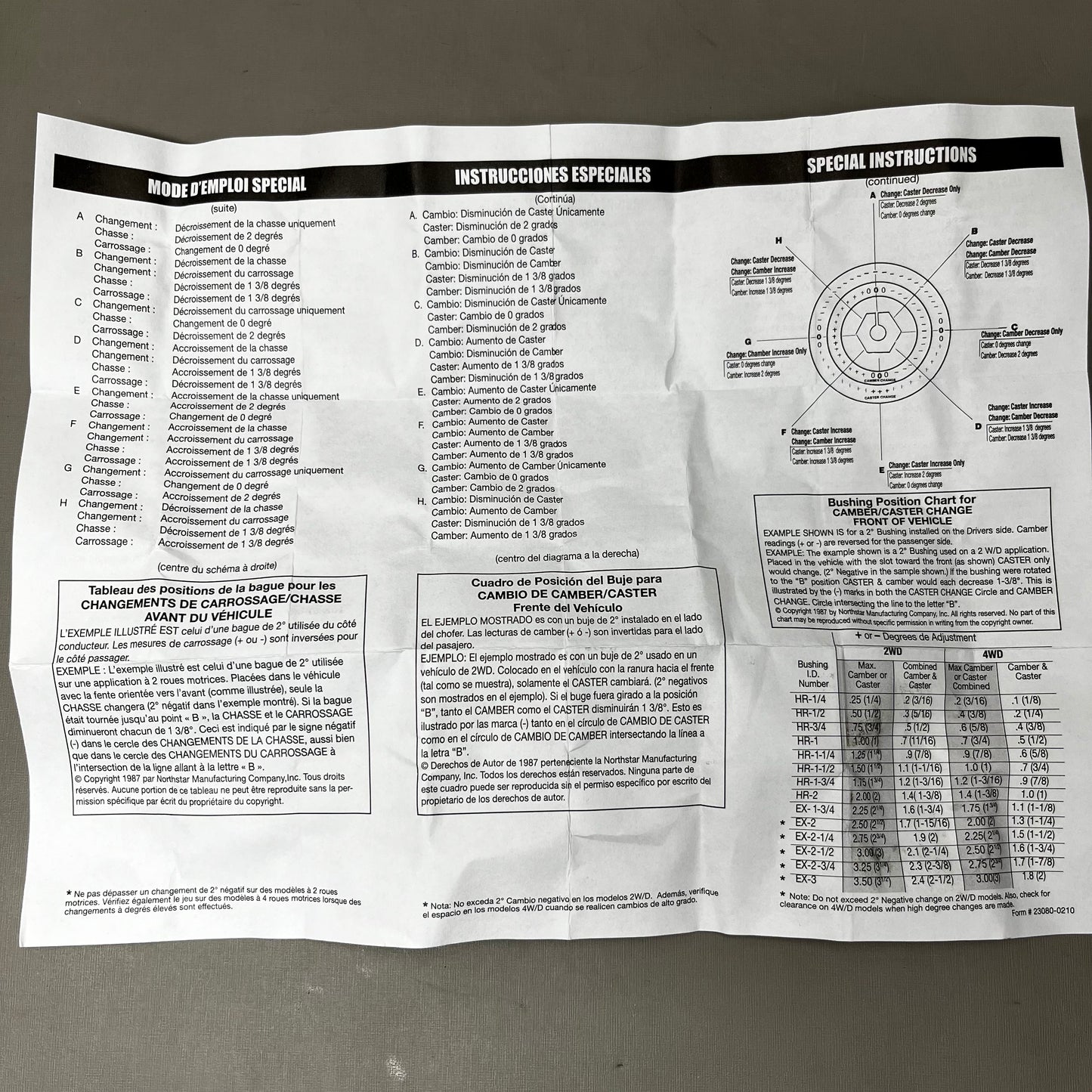 MOOG Chassis Front Caster Camber Bushing K8975 (New)