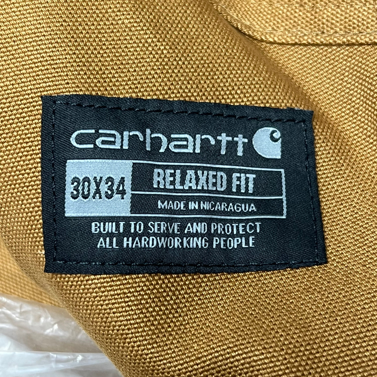 CARHARTT Iconic R01 Duck Bib Overall Men's Sz 30x34 Relaxed Fit Carhartt Brown