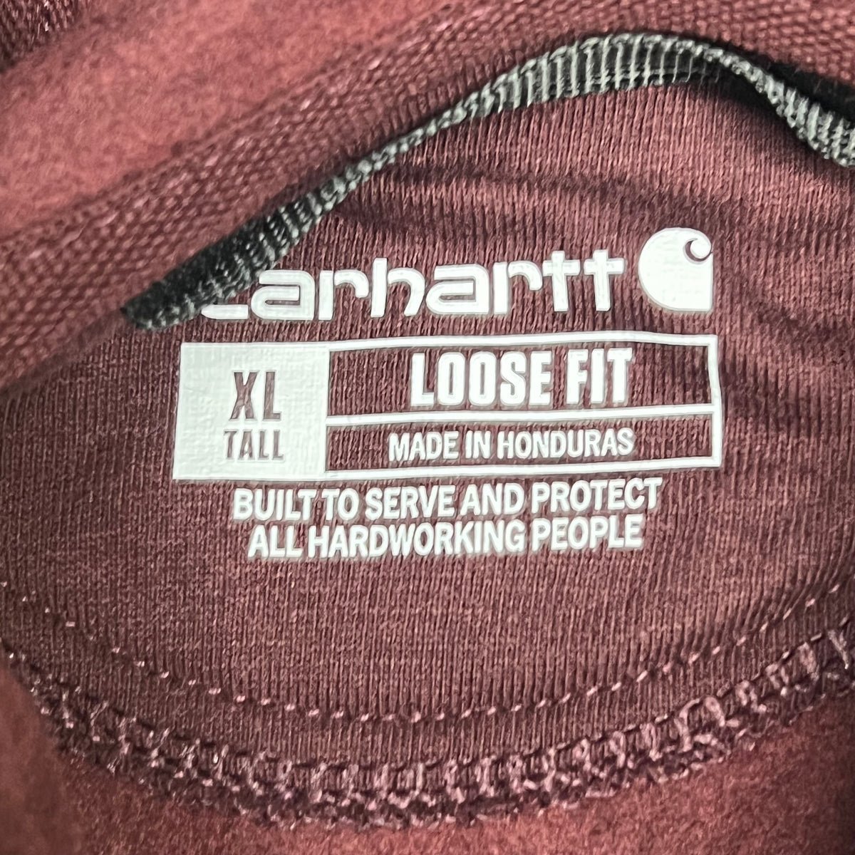 CARHARTT Iconic K288 Logo Graphic Sweatshirt Men's Sz Tall XL Port TS0288-M