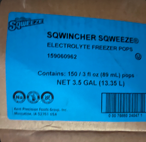 SQWEEZE (150 PACK) Electrolyte Freezer Pops 3 fl oz.