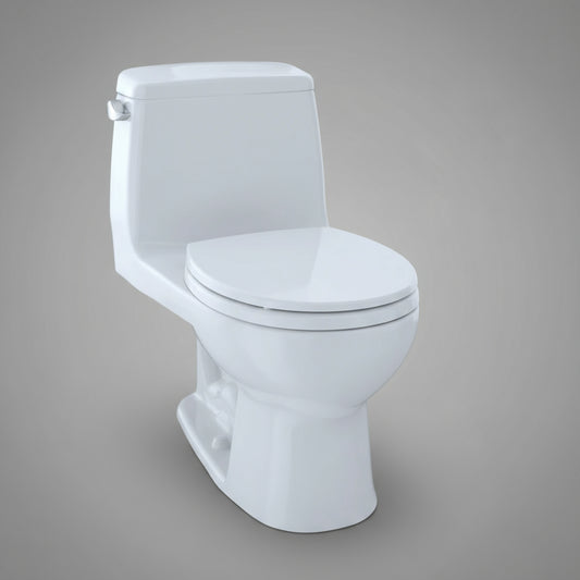 TOTO Ultimate 1 Piece Round Toilet Gravity Flush System 1.6 GPF Cotton MS853113