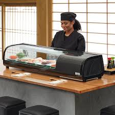 EMPEROR'S SELECT CSD-60 Countertop Refrigerated Sushi Display Case 115V 1/6HP Sz 60"W x 2 3/4 cu. ft. 478CSD60HC