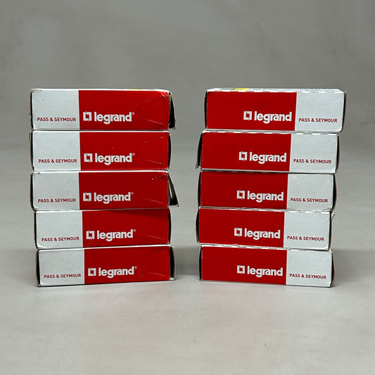 LEGRAND Pass & Seymour 10-PACK! Hospital-Grade Duplex Receptacle 20A Red PT8300 (New)