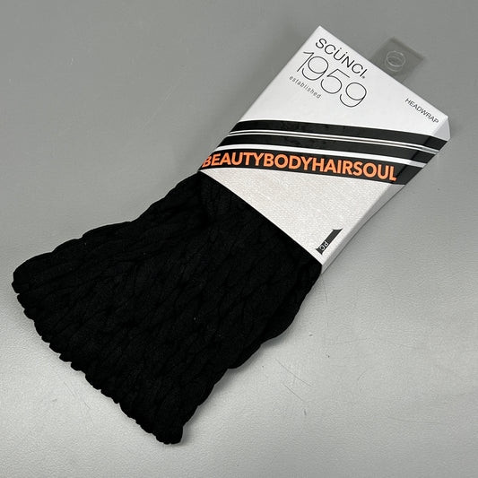 SCUNCI 3-PACK! Headwraps 1959 Black (New)