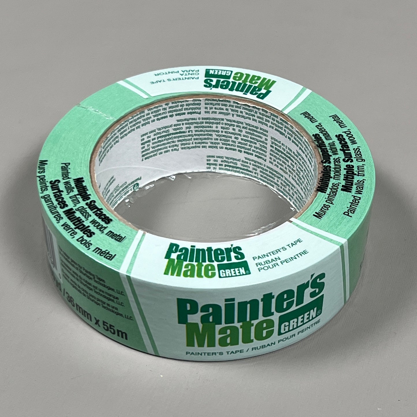 2-PK PAINTER'S MATE Multi-Surface Painter's Tape Green 1.41 IN x 60 YD 332261 (New)