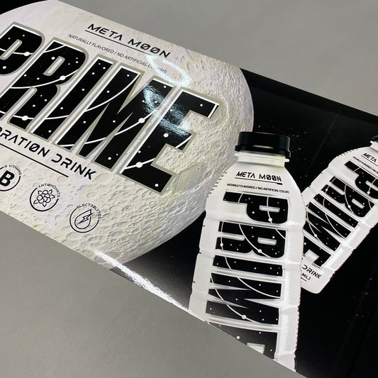 PRIME Hydration Drink META MOON Sports Beverage Banner / Poster 12 in x 16 ft (New)