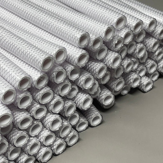 ZA@ Pack Of 100 Braided Water Line Tubing / Hoses .332 X .555 X 14.5 Long Made In USA (New) D
