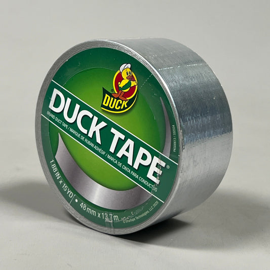 SHURTAPE DUCK TAPE 6 ROLLS! Chrome Duct Tape 1.88" X 15 YD/Roll 332554 (New)