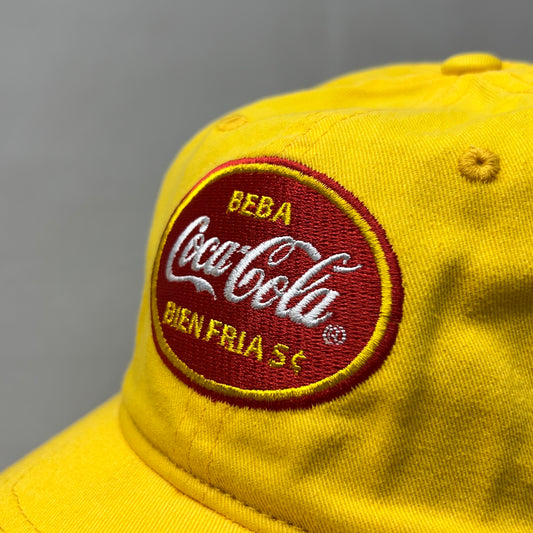 COCA-COLA Beba Baseball Cap Sz One Size Yellow 23641 (New)