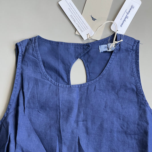 TOMMY BAHAMA Women's Two Palms Sleeveless Short Dress Island Navy Size XXS (New)