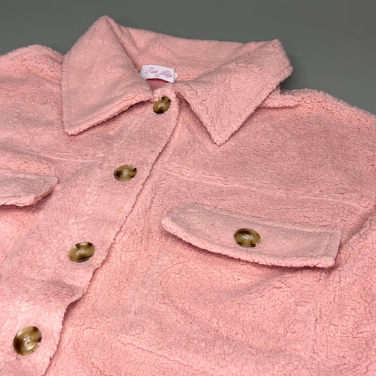 ZA@ PINK LILY Fleece Button-up Jacket Women's Sz XS Mauve Pink PL177 (New)