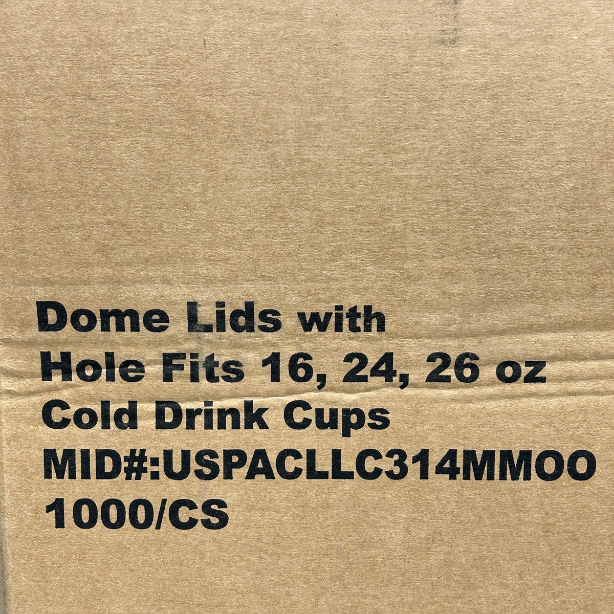 ZA@ PACTIV EVERGREEN Dome Lids with Hole Fits 16, 24, 26 oz Cold Cups (New)