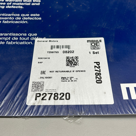 MAHLE Axle Housing Cover Gasket General Motors P27820 (New, Damaged Packaging)