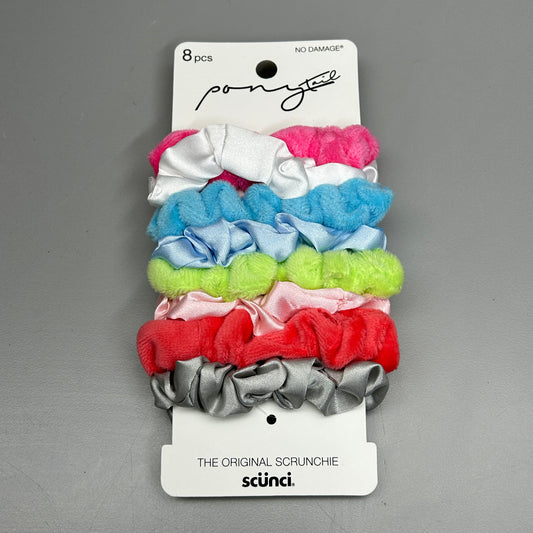 SCUNCI 3-PACK! The Original Scrunchie Multicolor 8-Pieces (New)