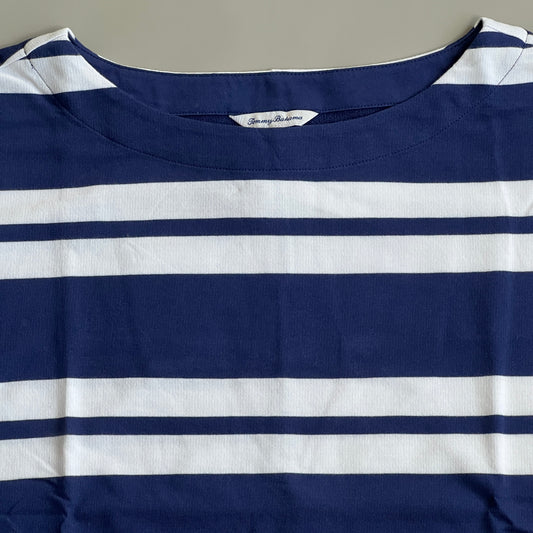 TOMMY BAHAMA Women's French Terrace Bell Sleeve Popover Island Navy Size S (New)