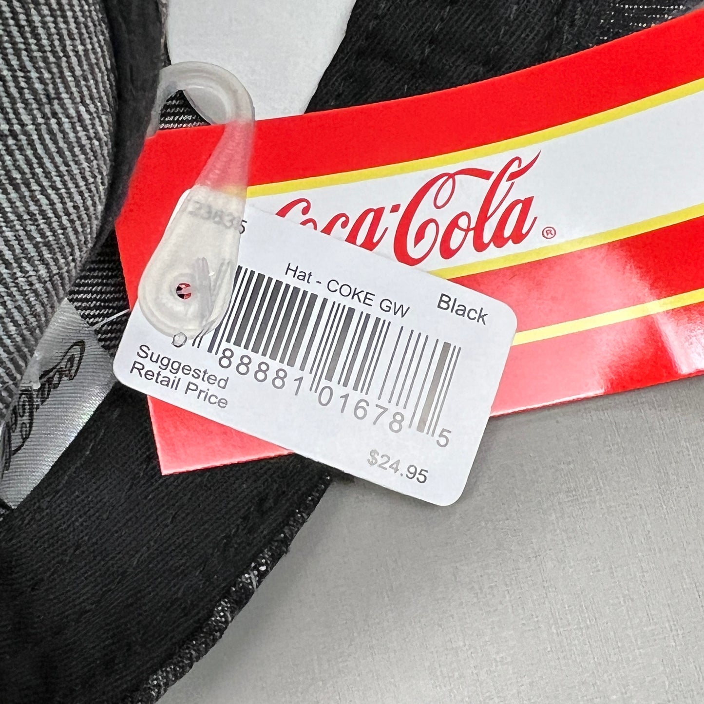 COCA-COLA Baseball Cap Strap Back Sz One Size Black 23635 (New)