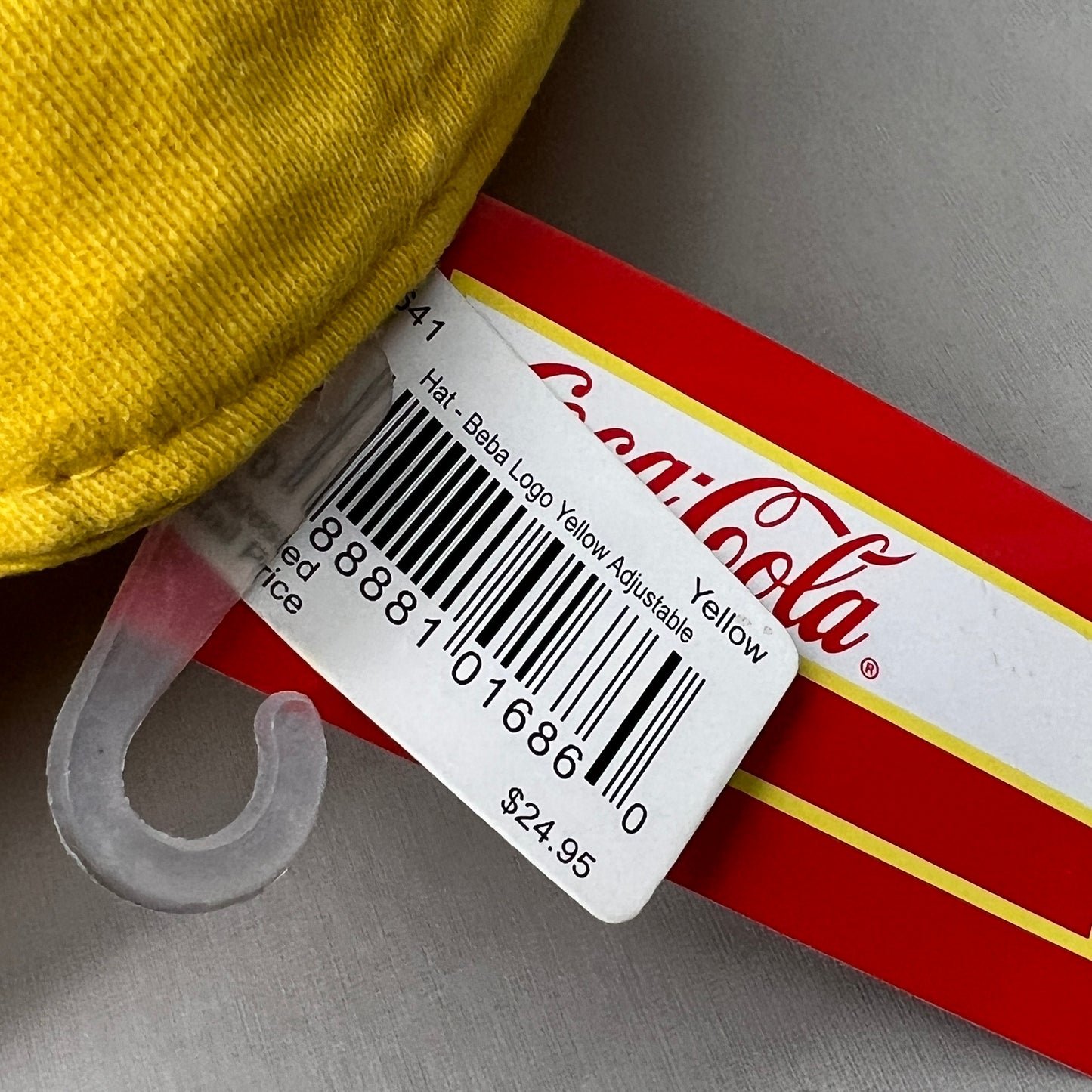 COCA-COLA Beba Baseball Cap Sz One Size Yellow 23641 (New)
