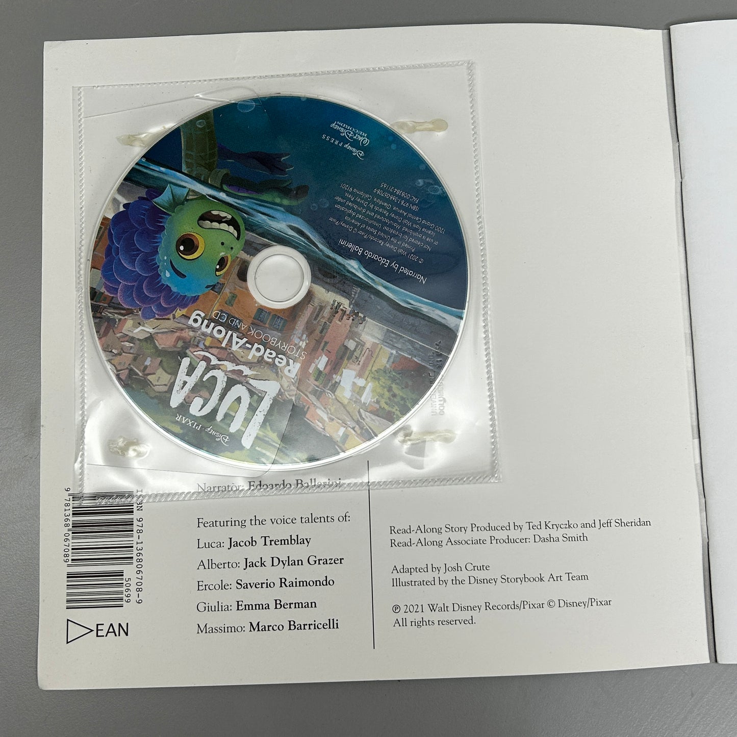 DISNEY PIXAR 10-PK! Luca Read-Along Storybook and CD Paperback Books (AS-IS)