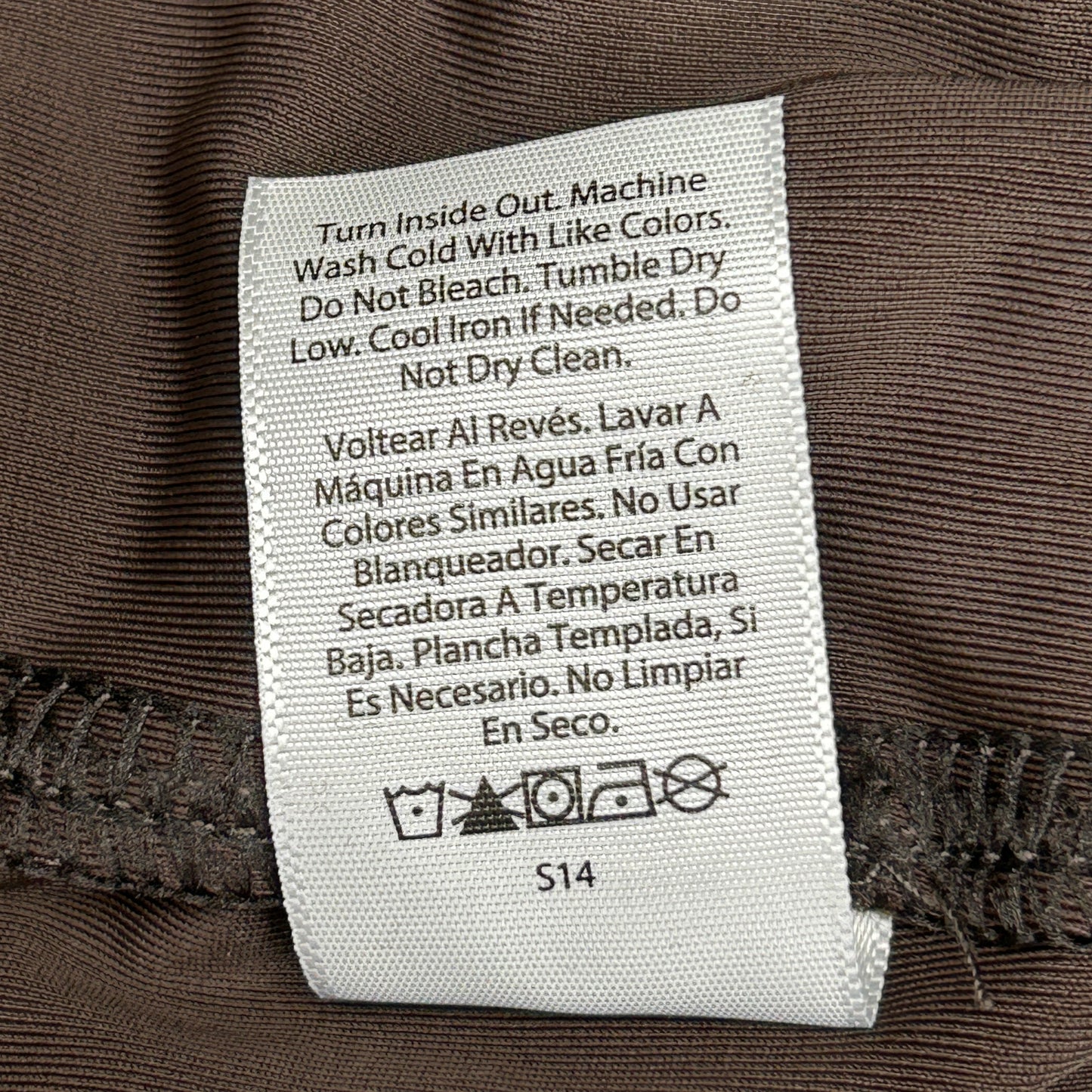 TIME AND TRU Women's Faux Leather Leggings Sz XL 16-18 Brown (New)