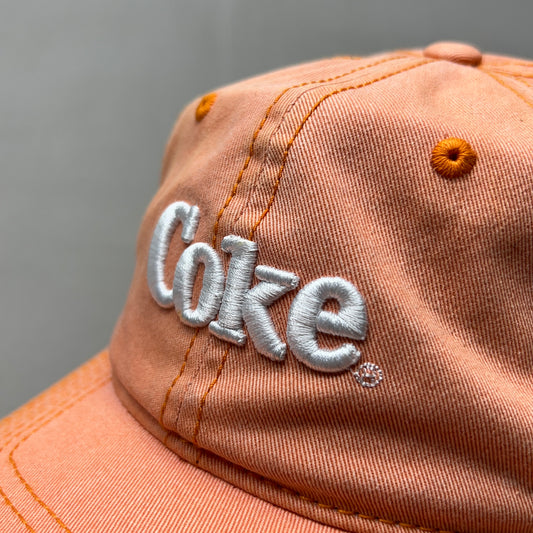 COCA-COLA Baseball Cap Strap Back Sz One Size Orange 23635 (New)