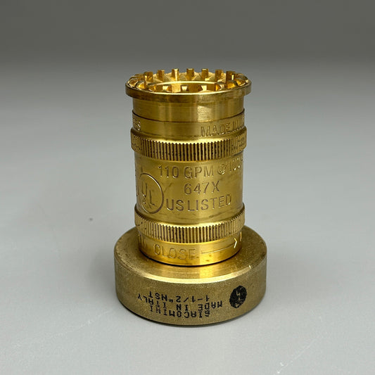 ZA@ GIACOMINI Brass Adjustable Fog Nozzle 1 1/2" NST A7AY001 (New) G