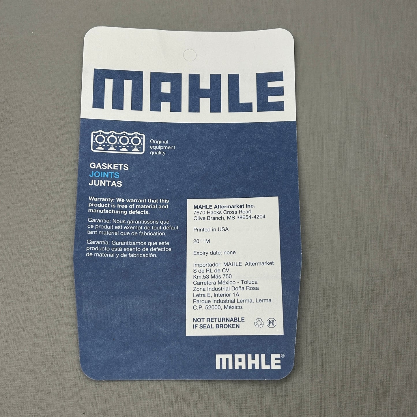 MAHLE Engine Main Bearing Gasket Set JV1611 (New)
